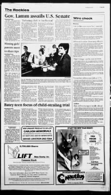 The Daily Sentinel from Grand Junction, Colorado on January 7, 1985 · 3