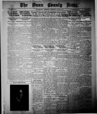 The Dunn County News from Menomonie, Wisconsin on June 8, 1922 · 1