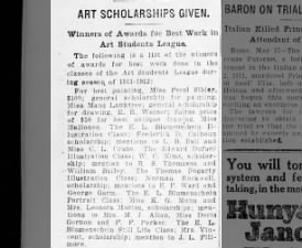 18-year-old Norman Rockwell receives art scholarship in 1912