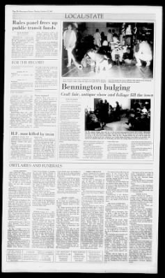 Bennington Banner from Bennington, Vermont on October 12, 1987 · 20