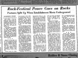 After Woodstock the creators of Woodstock split up