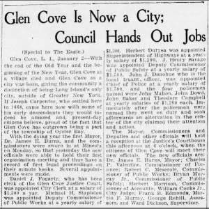 Glen Cove is now a City - Bryan Murray & Martin Murray