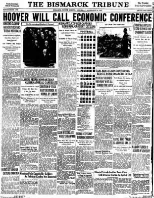 The Bismarck Tribune from Bismarck, North Dakota on November 16, 1929 · Page 1
