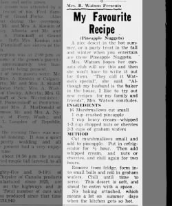 Recipe: Pineapple Nuggets (1955)