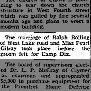 Wedding - Ralph Bolling and Pearl Gilay