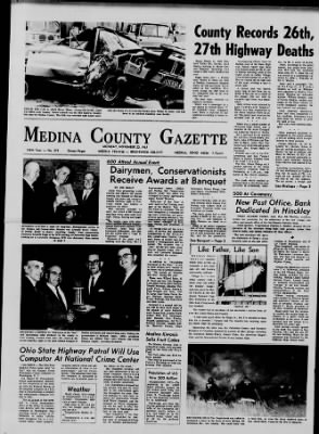 Medina County Gazette from Medina, Ohio • Page 1