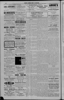 The Jewish Voice from St. Louis, Missouri on July 15, 1910 · 2