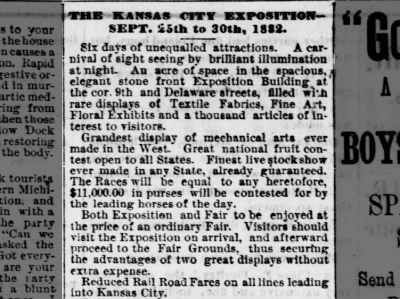 KC Exposition 1882