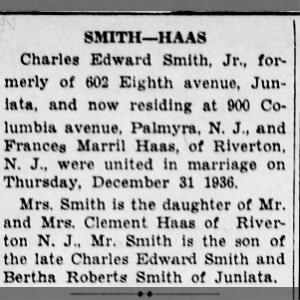 Marriage of Smith / Haas