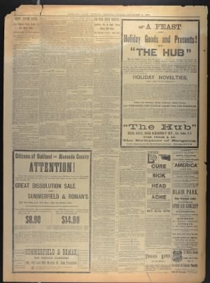 Oakland Tribune from Oakland, California on December 5, 1890 · 8