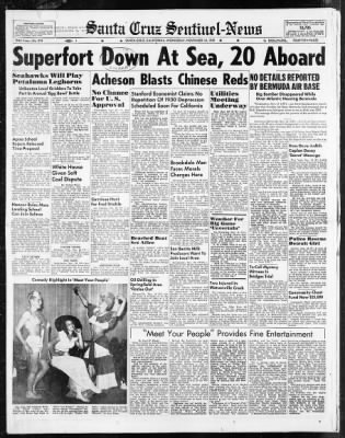 Santa Cruz Sentinel from Santa Cruz, California on November 16, 1949 · Page 1