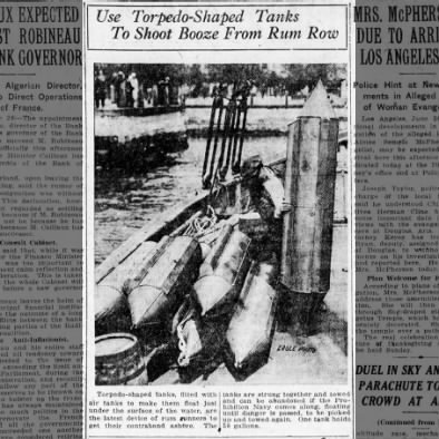 Rum runner Torpedoes 1926