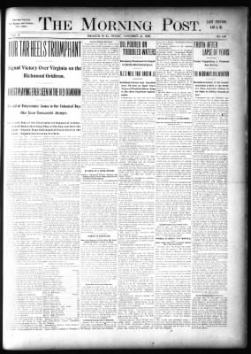 The Morning Post from Raleigh, North Carolina on November 25, 1898 · Page 1