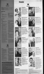 Anniversary Notices - 1999