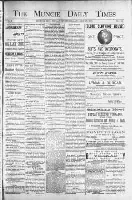 Muncie Evening Press from Muncie, Indiana on January 27, 1888 · 1