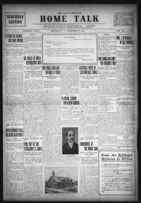 Home Talk the Item from Brooklyn, New York on September 22, 1915 · 1