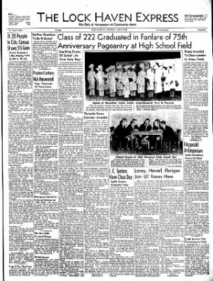 The Express from Lock Haven, Pennsylvania on June 8, 1950 · Page 1