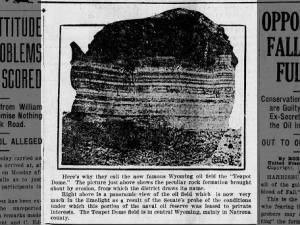 Image of Teapot Rock, which gave the Teapot Dome oil field its name