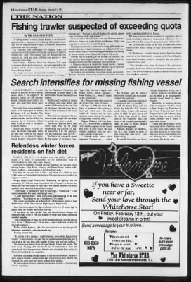 Whitehorse Daily Star from Whitehorse, Yukon, Canada on February 12, 1987 · 10