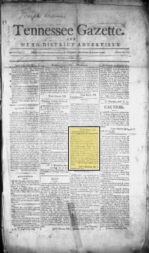 The Tennessee Gazette