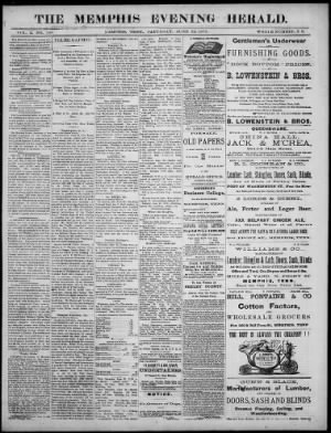 The Memphis Evening Herald from Memphis, Tennessee • 1