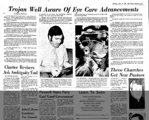 Advances in Eye Surgery at Albany Medical Centre, Lions fundraising, July 1973