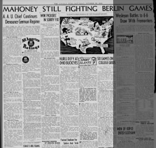 Mahoney Still Fighting Berlin Games