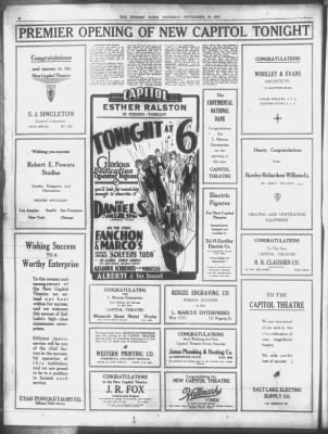 Deseret News from Salt Lake City, Utah on September 29, 1927 · 8