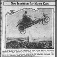 New Invention for Motor Cars