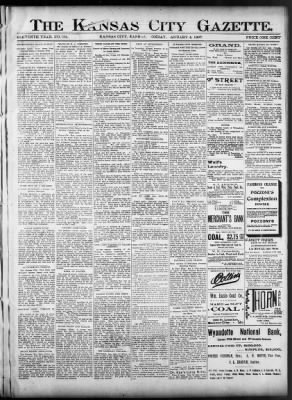 The Kansas City Gazette from Kansas City, Kansas • Page 1