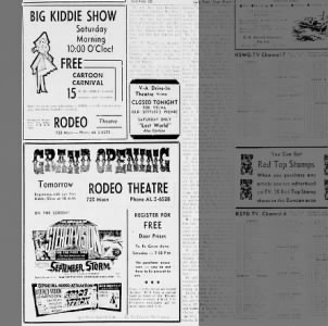 Rodeo theatre opening