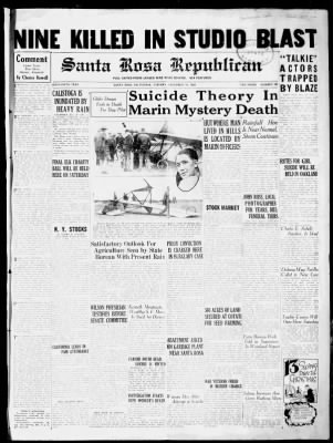 Santa Rosa Republican from Santa Rosa, California on December 10, 1929 · 1