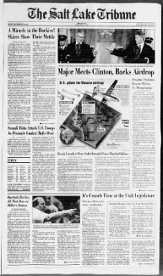 The Salt Lake Tribune from Salt Lake City, Utah on February 25, 1993 · 1