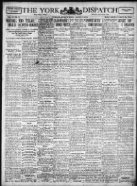 Lot of 20 original YORK DISPATCH Pennsylvania newspapers dated between 1880-1884 