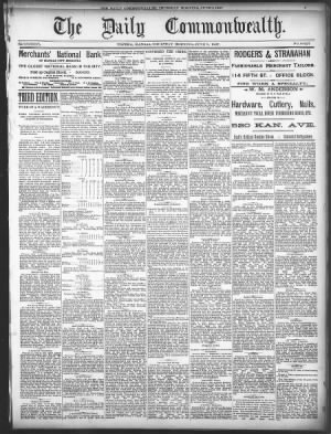 The Daily Commonwealth from Topeka, Kansas • Page 1