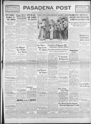 The Pasadena Post from Pasadena, California on August 3, 1933 · 3