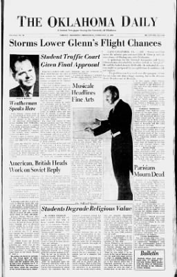 The Oklahoma Daily from Norman, Oklahoma on February 14, 1962 · 1