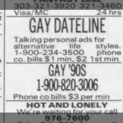 Gay Dating Personal Ad