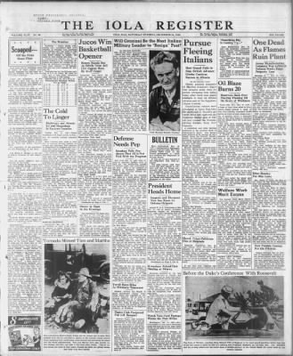 The Iola Register from Iola, Kansas on December 14, 1940 · 1