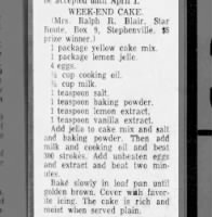Week-End Cake (1959)