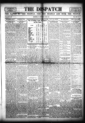 The Dispatch from Lexington, North Carolina on June 7, 1916 · Page 1