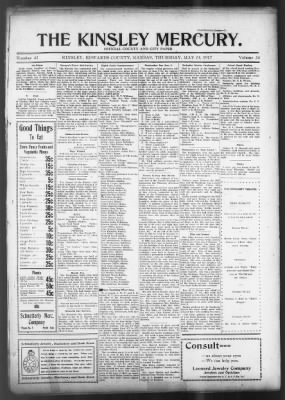 The Kinsley Mercury from Kinsley, Kansas • Page 1