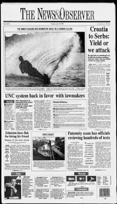 The News and Observer from Raleigh, North Carolina on August 3, 1995 · 1