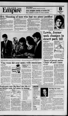The San Bernardino County Sun from San Bernardino, California on May 12, 1987 · Page 12