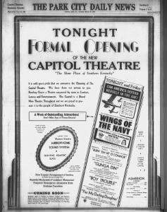 Capitol theatre reopening