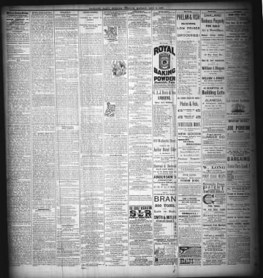 Oakland Tribune From Oakland California On May 9 1887 Page 2