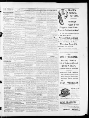 The Rutherfordton Tribune from Rutherfordton, North Carolina on September 5, 1901 · Page 3