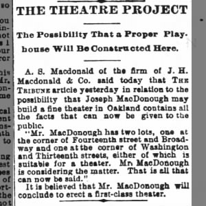 possibility of theater