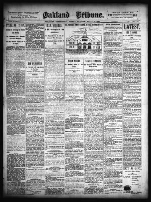 Oakland Tribune from Oakland, California on April 8, 1892 · Page 1