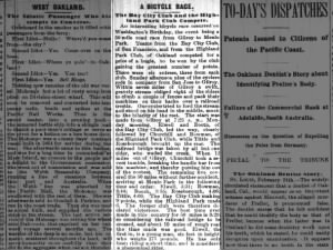 Frank D. Elwell
Gilroy to Menlo Park record